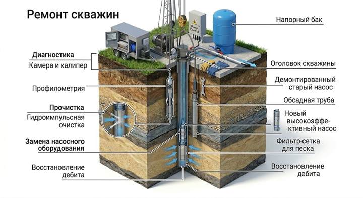 Ремонт скважин в Усмани